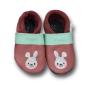 Preview: Krabbelschuhe Hase auf Terrakotta